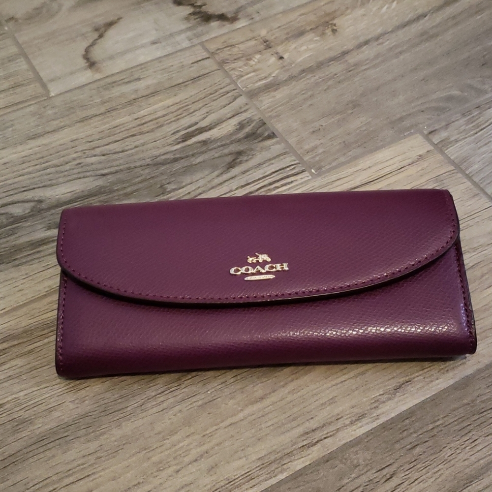 Coach leather wallet